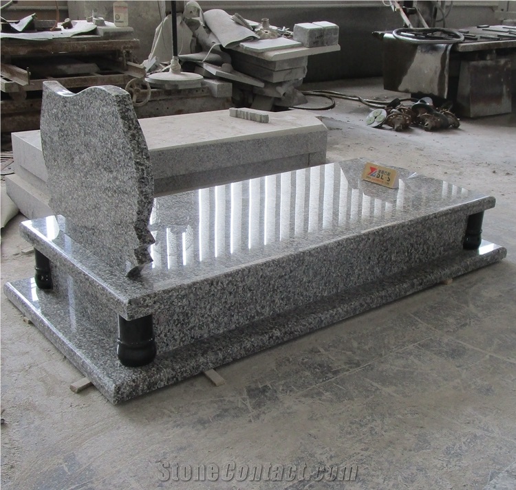Swan Blue Granite Tombstone Headstones Factory