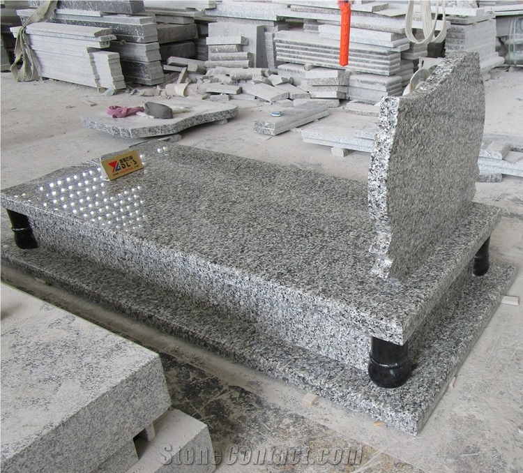 Swan Blue Granite Tombstone Headstones Factory