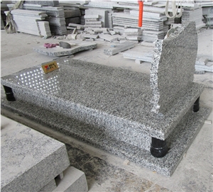 Swan Blue Granite Tombstone Headstones Factory