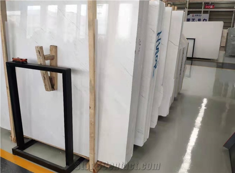 Polaris White Marble Tiles Macedonia Marble
