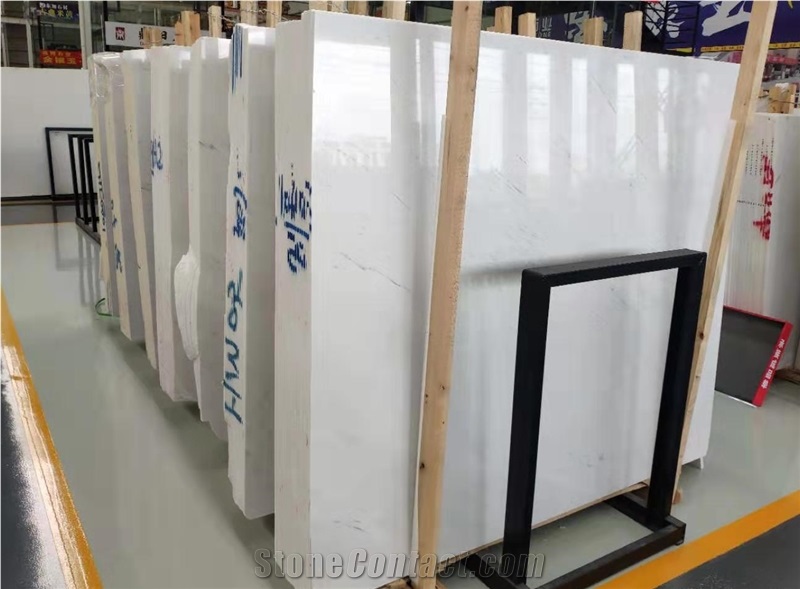Polaris White Marble Tiles Macedonia Marble