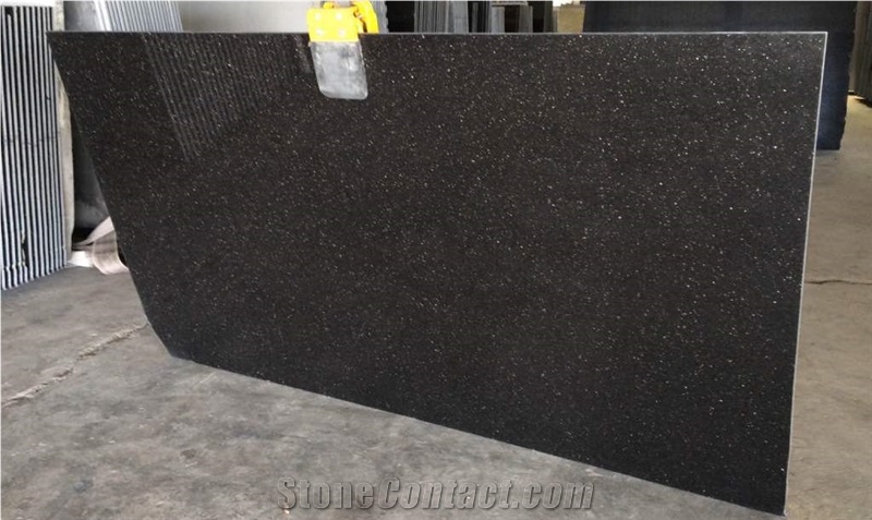 Black Galaxy Granite India Slabs Tiles