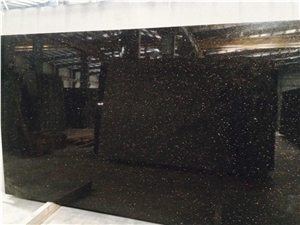 Black Galaxy Granite India Slabs Tiles