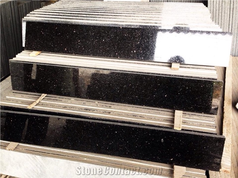 Black Galaxy Granite Steps & Stairs