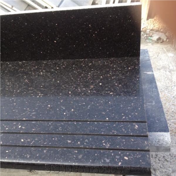 Black Galaxy Granite Steps & Stairs
