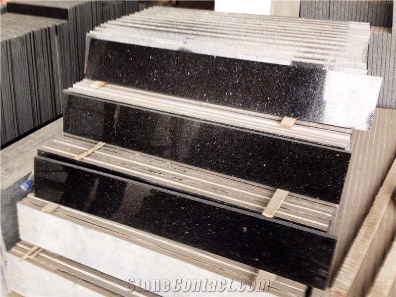 Black Galaxy Granite Steps & Stairs