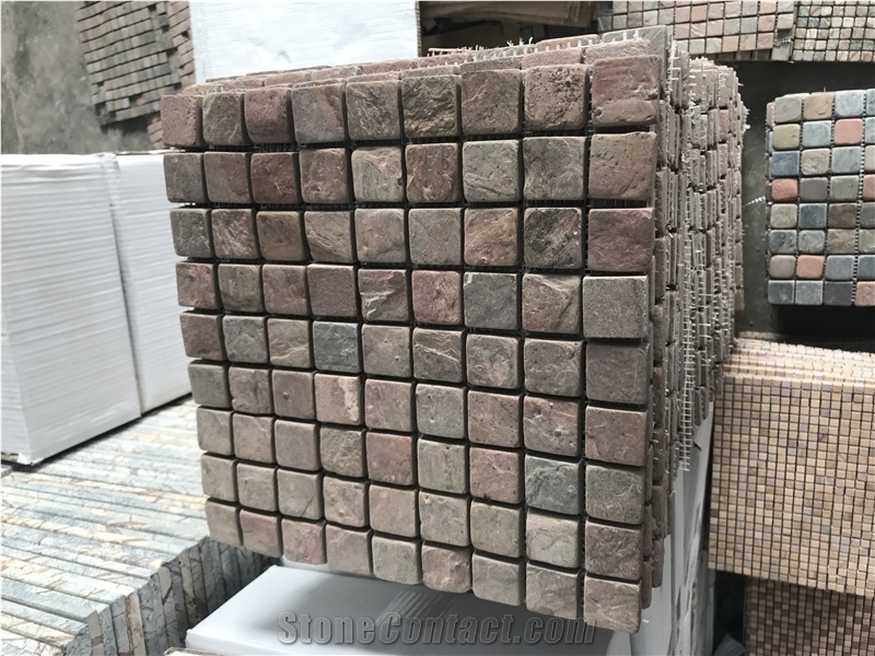 Brown Forest Marble Mosaic