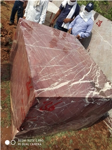 Indo Levanto Red Marble Block, India Red Marble