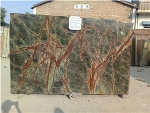 Rain-Forest Green Marble Slabs & Tiles