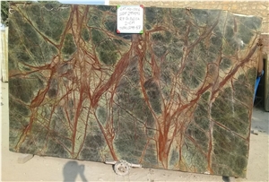 Rain-Forest Green Marble Slabs & Tiles
