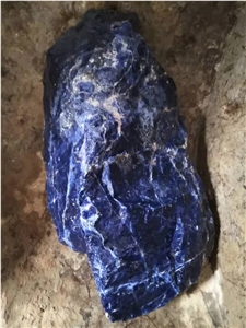 Semiprecious Stone Blue Sodalite Small Block