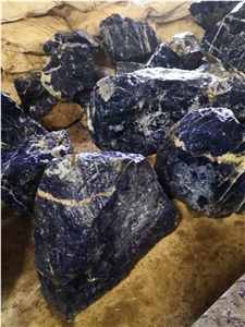 Semiprecious Stone Blue Sodalite Small Block