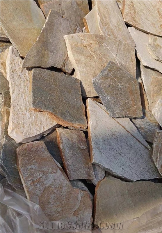Yellow Quartzite Irregular Paving Stone Tiles