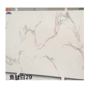 Calacatta Faux Marble Slab Artificial Stone