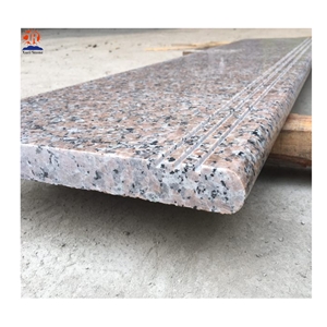 China Cheap Rosa Porino Red Granite Stairs