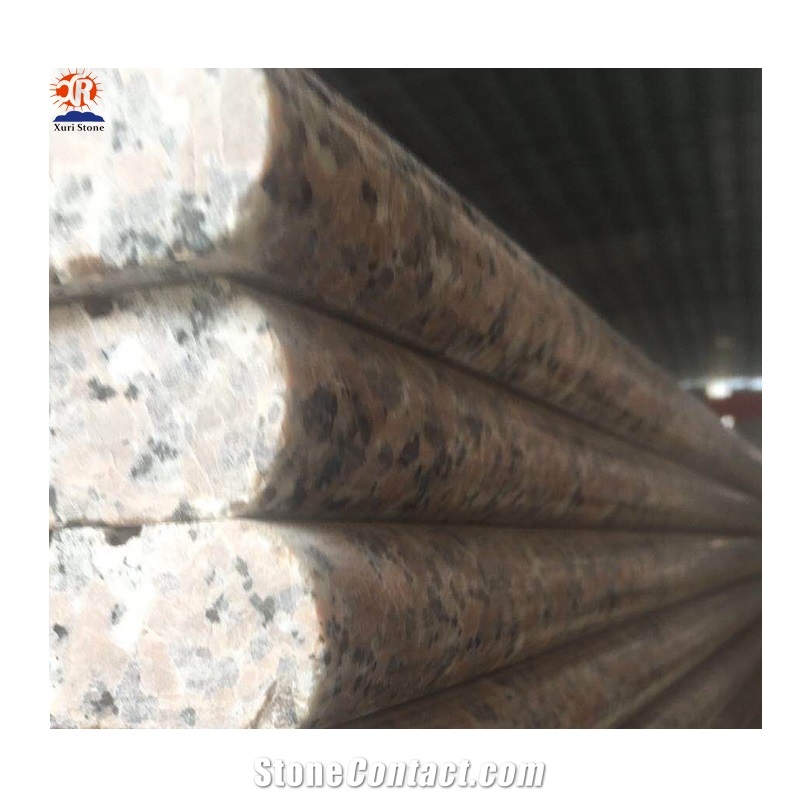 China Cheap Rosa Porino Red Granite Stairs