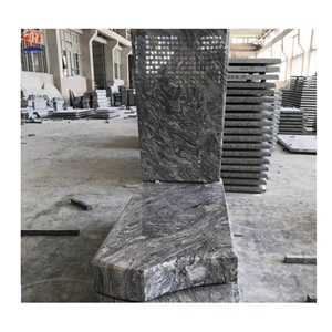 Grey Granite Tombstone , Juaparana Grey Headstone