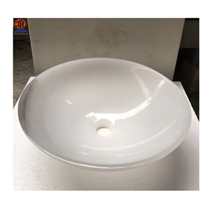 Han White Jade Marble Wash Basin