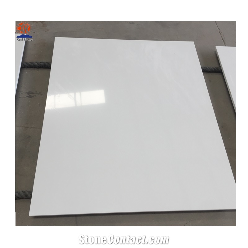 White Pure Nano Artificial Stone Marble Tile