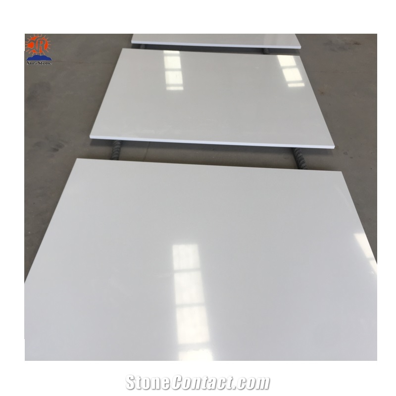 White Pure Nano Artificial Stone Marble Tile