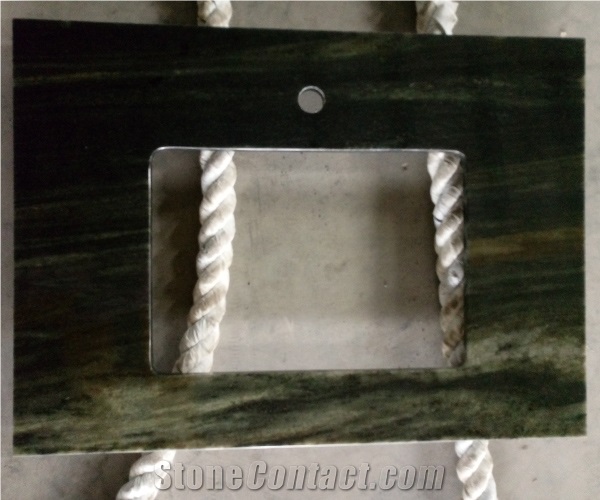 Green Galaxy Granite Bath Top Vanity