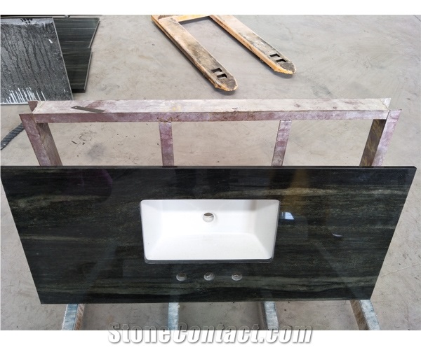 Green Galaxy Granite Bath Top Vanity