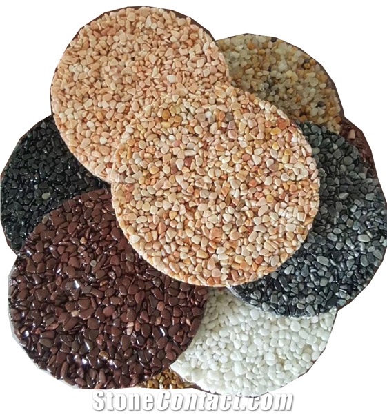 Beige Tumble Pebbles for Landscaping
