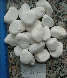Landscaping Stone Tumbled White Snow Stone Pebbles