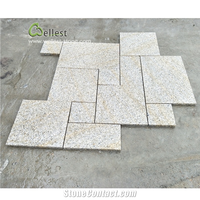 G682 Paving Tile Panel Yellow Beige Granite Patio