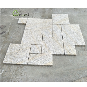 G682 Paving Tile Panel Yellow Beige Granite Patio