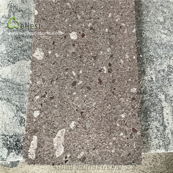 G949 Paving Tile Wall Cladding Grey Purple Granite