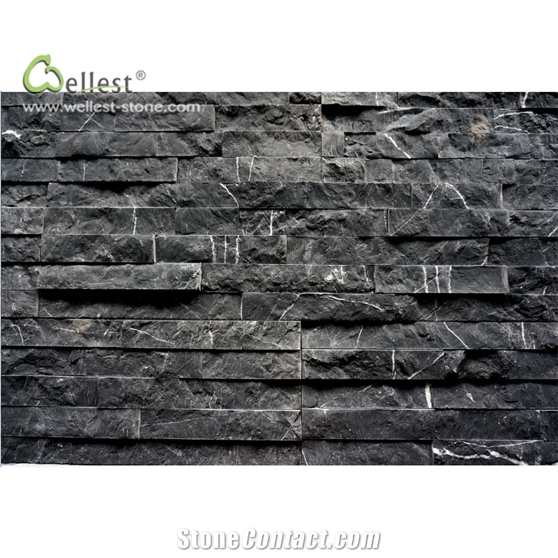 M501 Marble Ledge Veneer Natrual Black Marquina