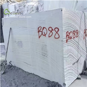 M711 Marble Block Kerb Stone Ancient Wood Grain, China Black Marble