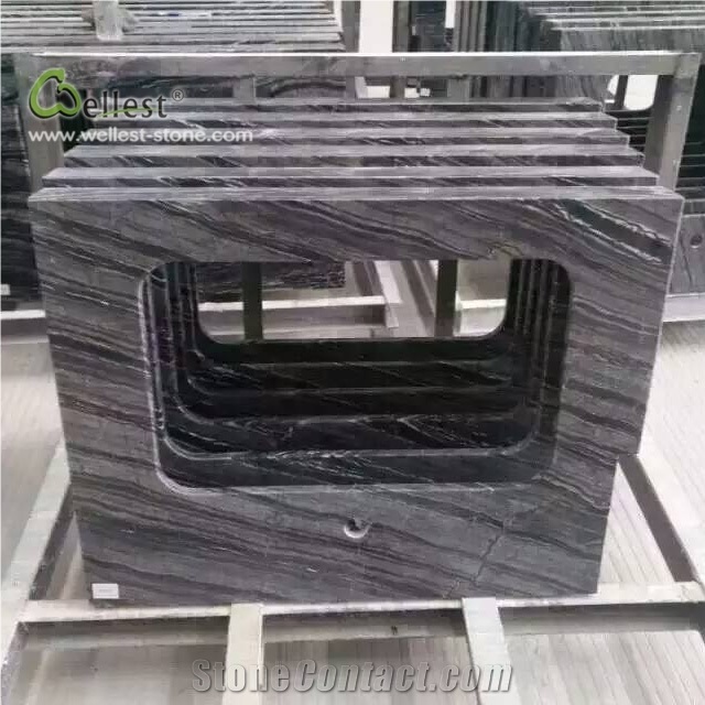 M711 Marble Countertops Ancient Wood Grain
