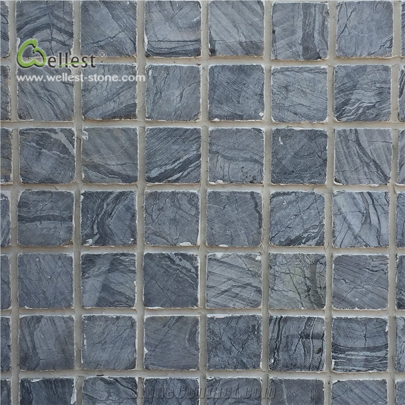 M711 Marble Paving Meshed Ancient Wood Grain