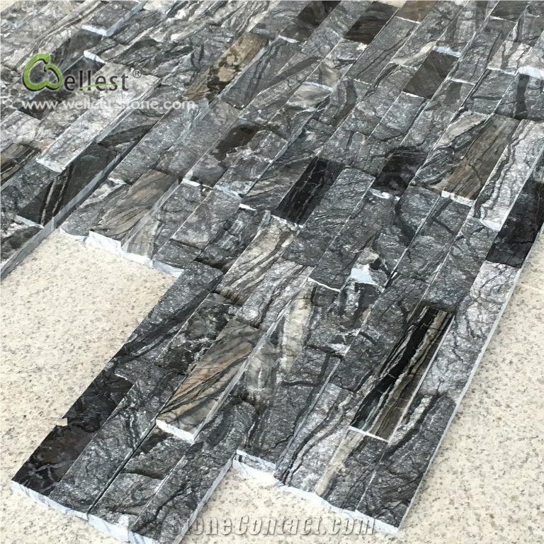 M711 Marble Wall Cladding Ancient Wood Grain