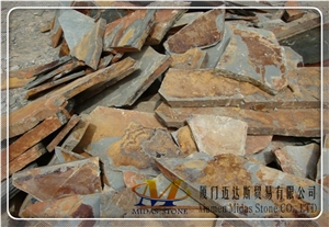China Rustic Slate Pavers/ Black Slate Tiles