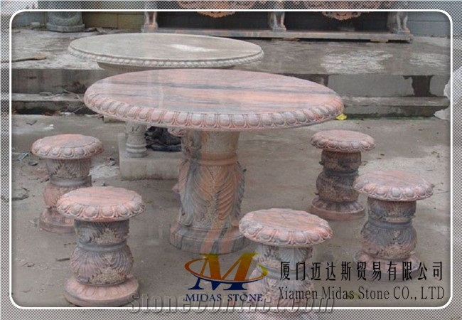 Garden Tables/ Granite Fountain