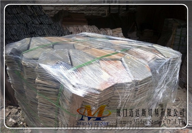 Rusty Slate Tile, China Yellow Slate