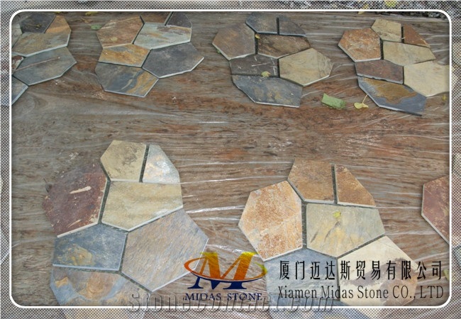 Rusty Slate Tile, China Yellow Slate