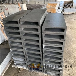 Sawn Cut Basalt Tiles with Cat Paws