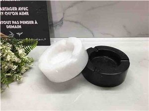 Cigar Ash Tray with Marble