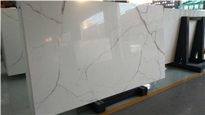 Calacatta White Nano Crystallized Glass Slabs