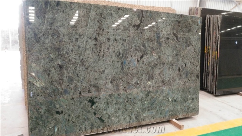 Madagascar Labradorite River Blue Granite Slabs