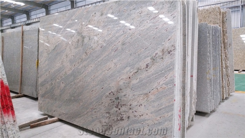 Natural Granite New Kashmir White Slabs Tiles