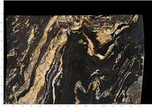 Titanium Cosmic Gold Granite Slabs & Tiles