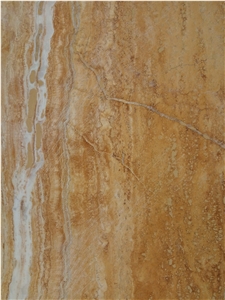 Azarshahr Polished Vein Cut Yellow Travertine