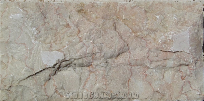 Salsali Split-Faced White Marble