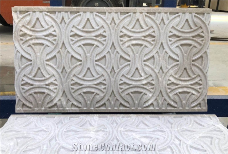 Vanilla Cream Beige Marble 3d Building