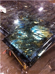 Lemurian Labradorite Blue Granite Tiles Slab